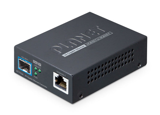 Planet XT-715A 10GBASE-T to 10GBASE-X SFP+ Media Converter (Copper port supports 2.5G/5G/10Gbps data rate)