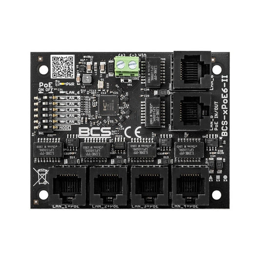 BCS BCS-xPoE6-II Universal PoE Switch for IP CCTV