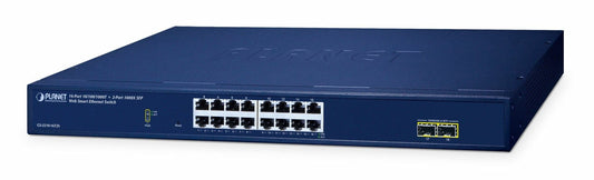 Planet GS-2210-16T2S Switch Smart 16xGE 2xSFP
