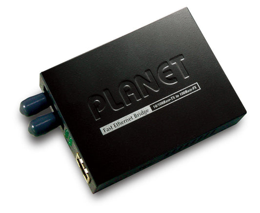 Planet FT-801 10/100Base-TX to 100Base-FX (ST) Bridge Media Converter, LFPT Supported