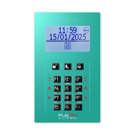 BCS PULSON FRONT LCD/C TUR Turquoise front for LCD/C keypad