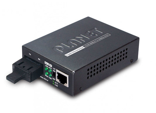 Planet GT-802S 10/100/1000Base-T to 1000Base-LX Gigabit Converter (SC Single Mode, 20km)