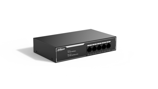 Dahua SG1005LP 5-Port Economical Gigabit PoE Switch with 4-Port PoE