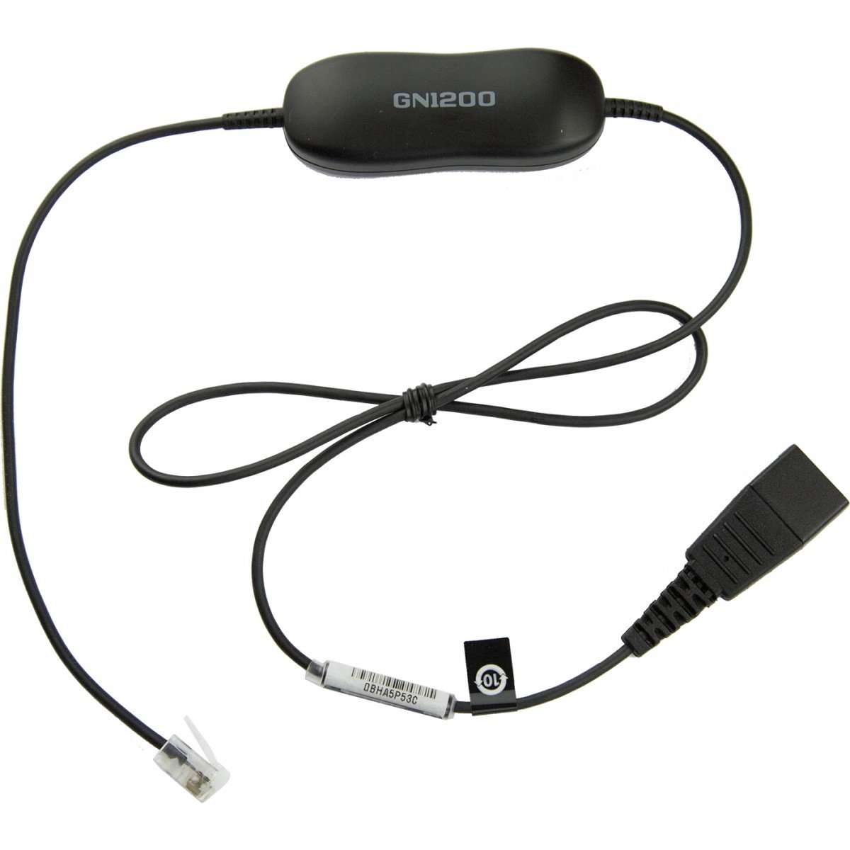Smart Cord, QD to RJ10, straight , 0,8 meters, with 8-position switch configurator, for STD Headsets