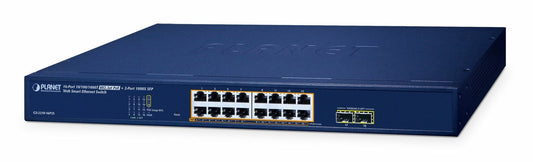 Planet GS-2210-16P2S Switch Smart 16xGE PoE+ 2xSFP