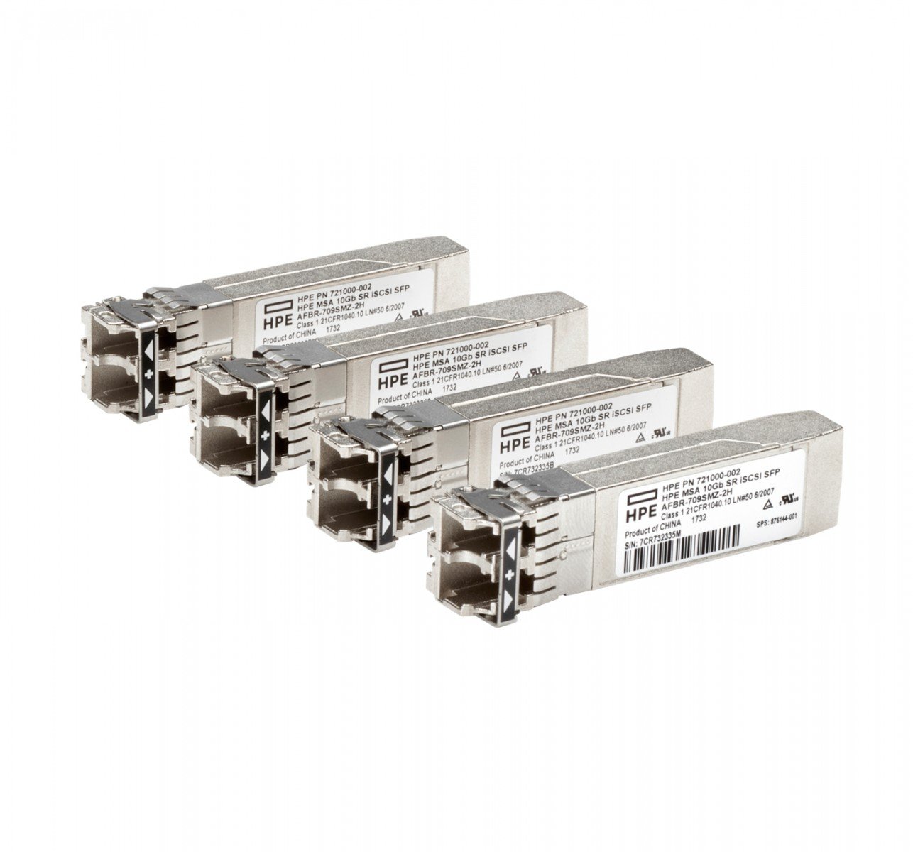HPE MSA 10Gb Short Wave iSCSI SFP+ 4-pack Transceiver