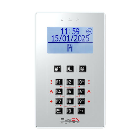 BCS PULSON FRONT LCD/C GRL Light gray front for LCD/C keypad