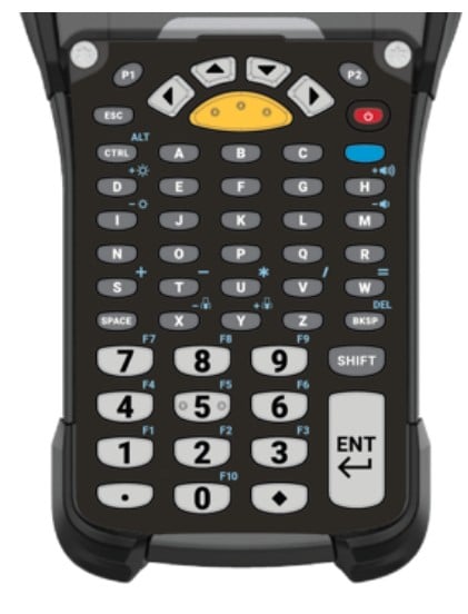 Zebra KYPD-MC9353ANR-01 mobile device keyboard Alphanumeric English Black, Gray