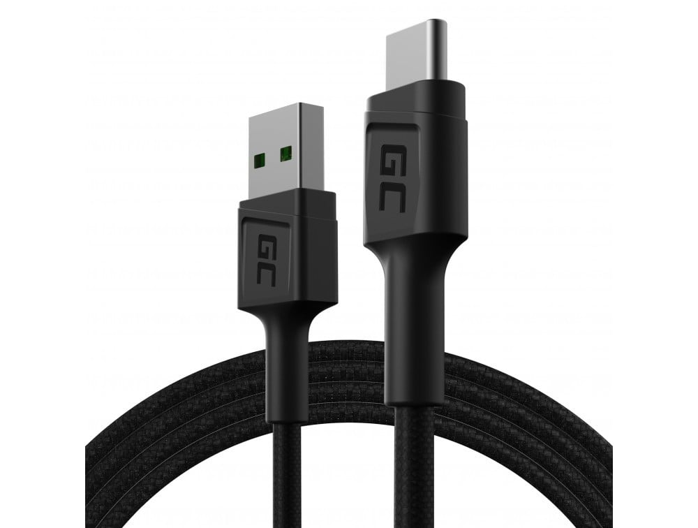 Green Cell Cable GC PowerStream USB-A - USB-C 120cm Ultra Charge, QC 3.0