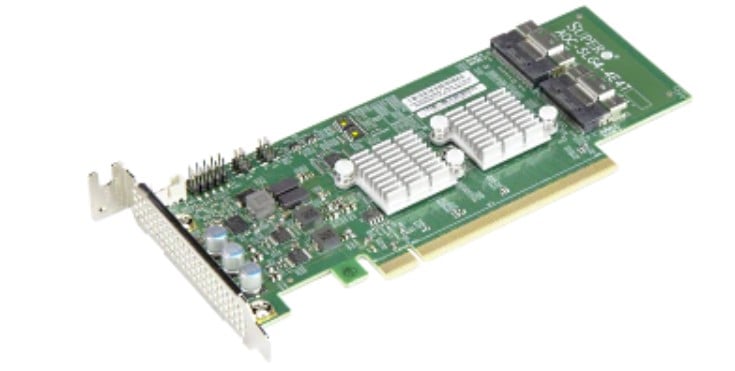 Supermicro AOC-SLG4-4E4T-O 4-Port Retimer, x16 PCIe Gen 4,RoHS (AOC-SLG4-4E4T-O)