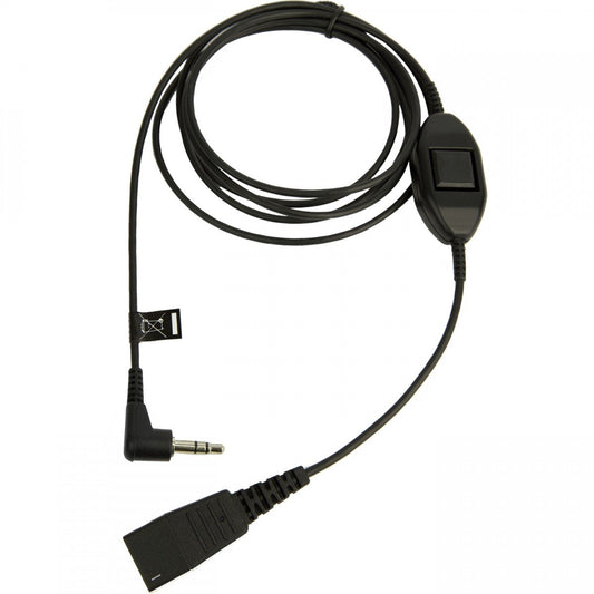 QD Cord to 3.5 mm jack. With in-line call-answering; for Alcatel 8er and 9er Series