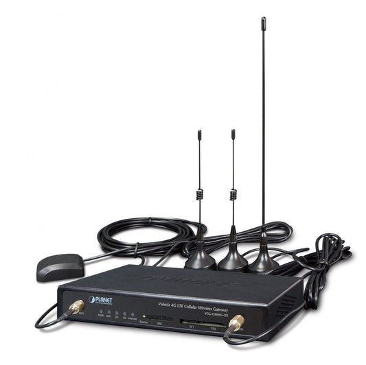 Planet VCG-1500WG-LTE-EU Vehicle 4G LTE Cellular Wireless Gateway with 5-Port 10/100TX (1-SIM Card Slot, 802.11n, GPS, -25~65 degrees C, LTE Band B1/B3/B5/B7/B8