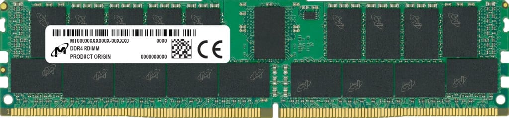 Micron RDIMM DDR4 8GB 1Rx8 3200MHz PC4-25600 ECC REGISTERED | MTA9ASF1G72PZ-3G2R1R