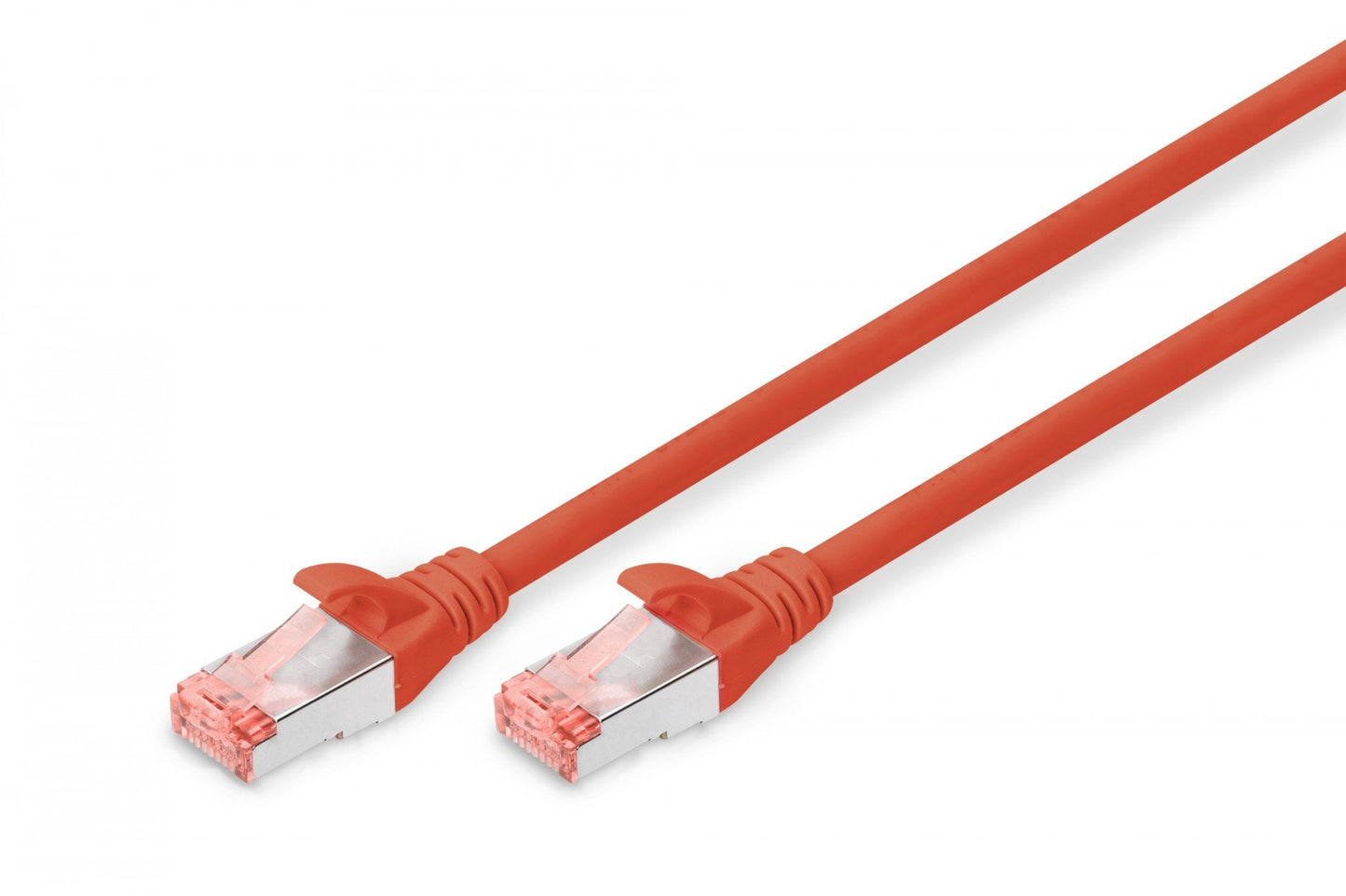 CAT 6 S-FTP patch cord, Cu, LSZH AWG 27/7, length 10 m, color red