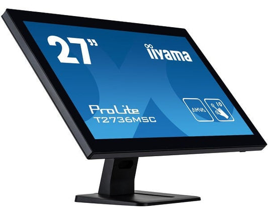 IIYAMA T2752MSC-B1 27inch Bonded PCAP 10P Touch 1920x1080 IPS-panel Flat Bezel Free Glass Front HDMI Displayport 360cd/m2