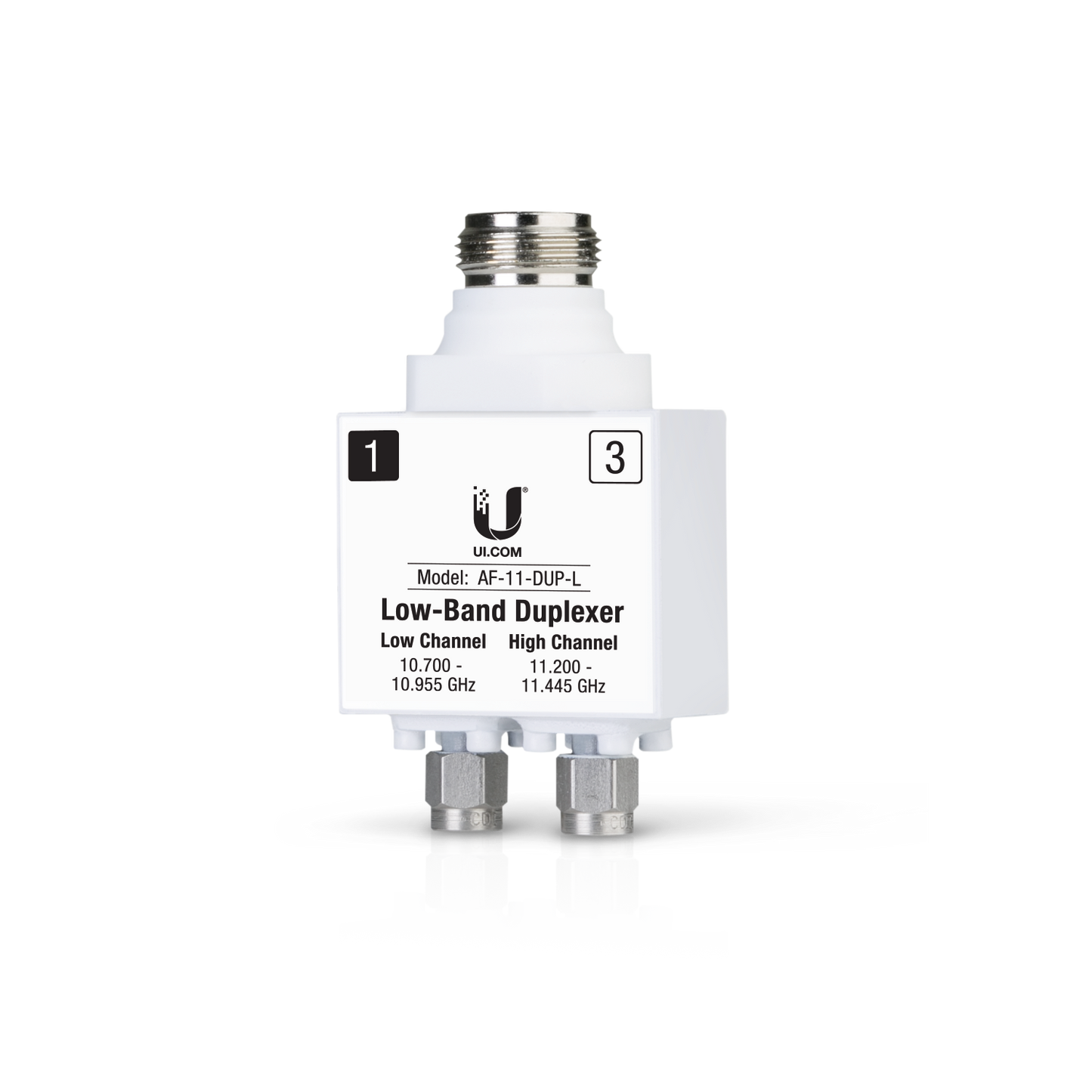Ubiquiti Networks AF-11-DUP-L fibre optic adapter 1 pc(s) Silver, White
