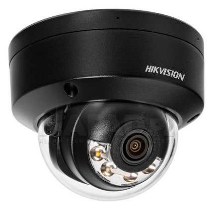 Hikvision DS-2CD2167G2H-LISU(2.8mm)/eF/BLACK 6 MP Smart Hybrid Light with ColorVu Fixed Dome Network Camera