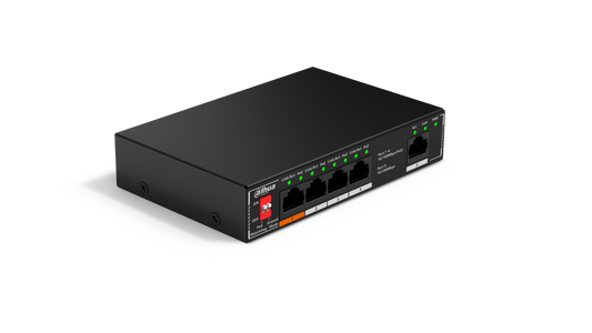Dahua SF1005P 5-Port Unmanaged Desktop Switch with 4-Port PoE