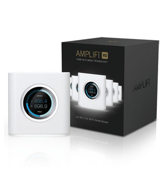 Ubiquiti AmpliFi HD Mesh Router Wireless Router Gigabit Ethernet Dual-Band (2.4 GHz / 5 GHz) White (AFI-R)