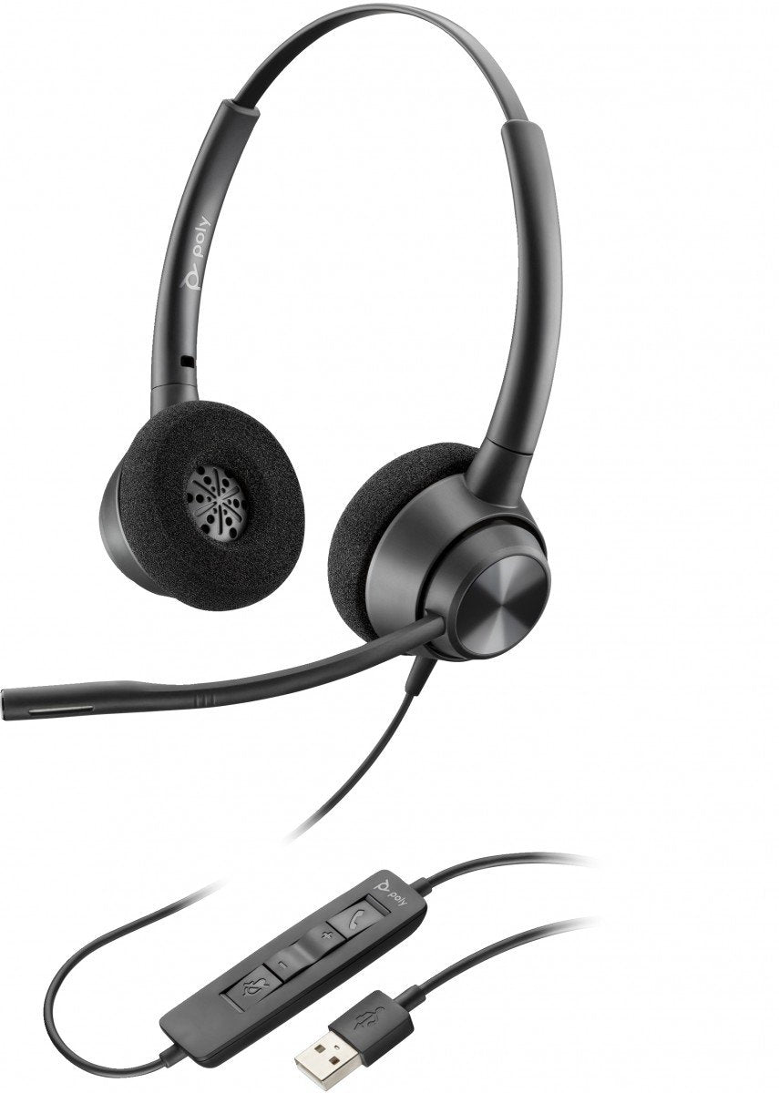 Poly EncorePro 310 Monaural USB-A Headset TAA 767G1AA