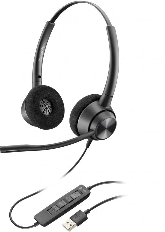 Poly EncorePro 310 Monaural USB-A Headset TAA 767G1AA