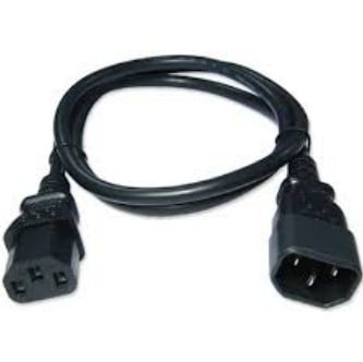 Zebra CS-CAB-IEC-L power cable Black 39.4" (1 m) C13 coupler C14 coupler
