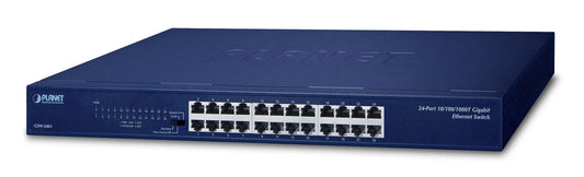 Planet GSW-2401 24-Port 10/100/1000Mbps Gigabit Ethernet Switch (4 operation modes: Standard/VLAN/Flow Control/Port Trunk via DIP switch, EEE power saving)