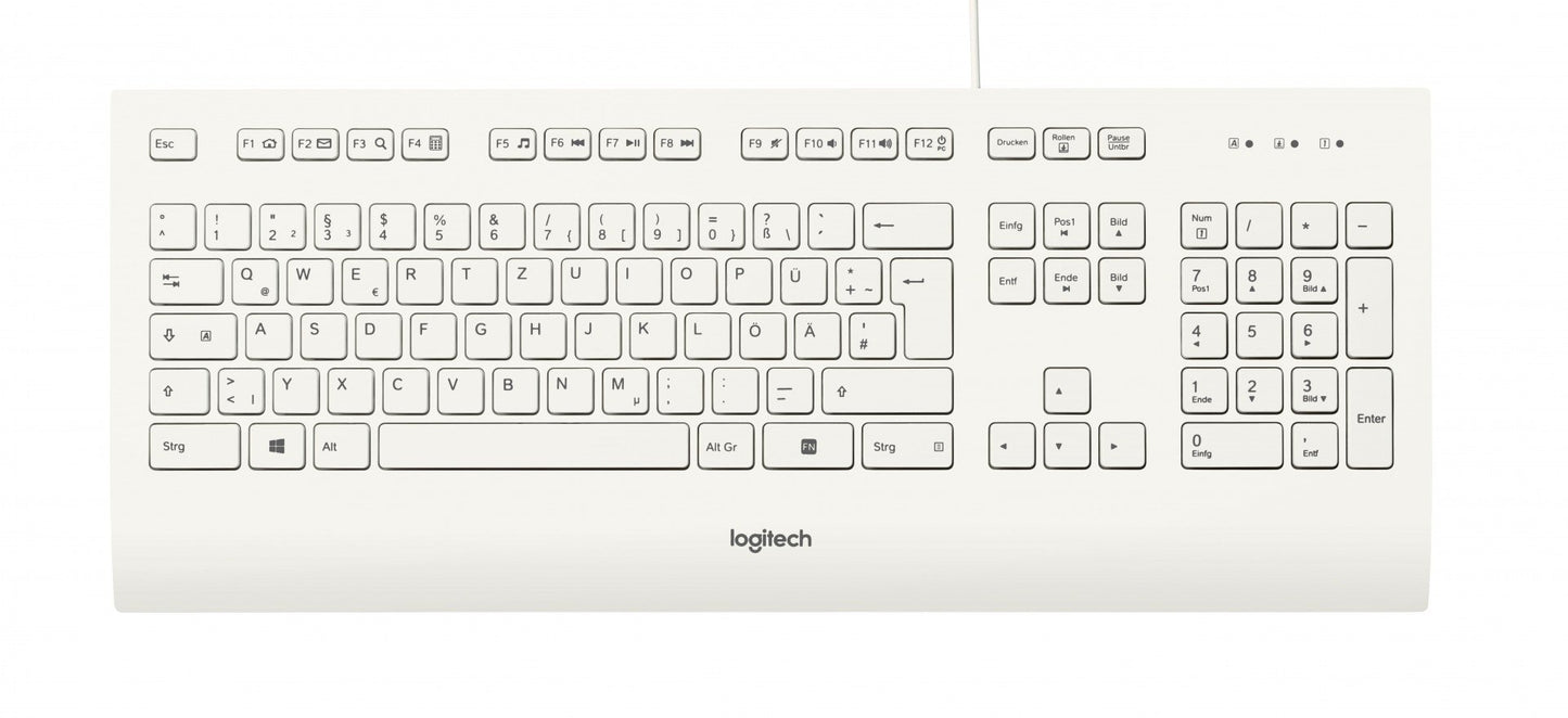 Logitech Keyboard K280e for Business – White (DEU) (920-008319)