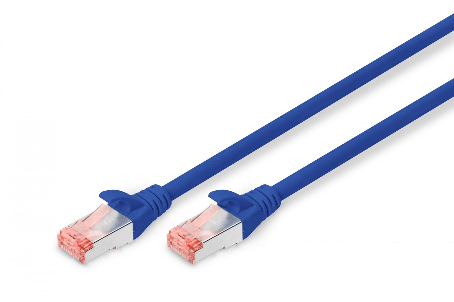 CAT 6 S-FTP patch cord, Cu, LSZH AWG 27/7, length 10 m, color blue