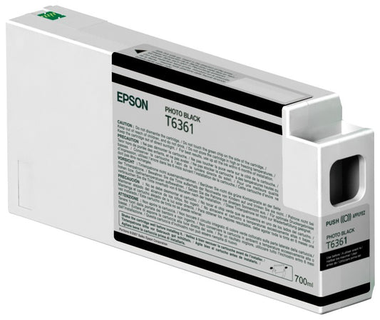 Epson T6361 Photo Black 700ml Ink Cartridge - 1 Pack