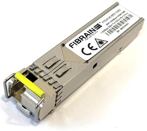 Fibrain SFP WDM Gigabit Ethernet/Fibre Channel (1Gb) TX=1310 nm, BiDi 20 km, LC simplex DDMI (DOM)