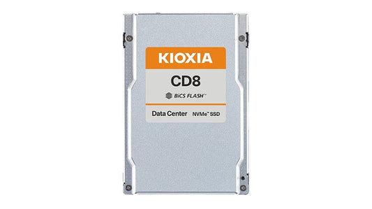 Kioxia SSD CD8-V 6.4TB U.2 (15mm) NVMe Gen4 SIE Mix Use DWPD 3 | KCD8XVUG6T40