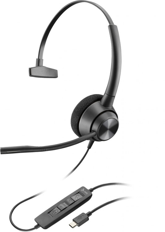 Poly EncorePro 310 USB-C Monoaural Headset TAA 760Q8AA