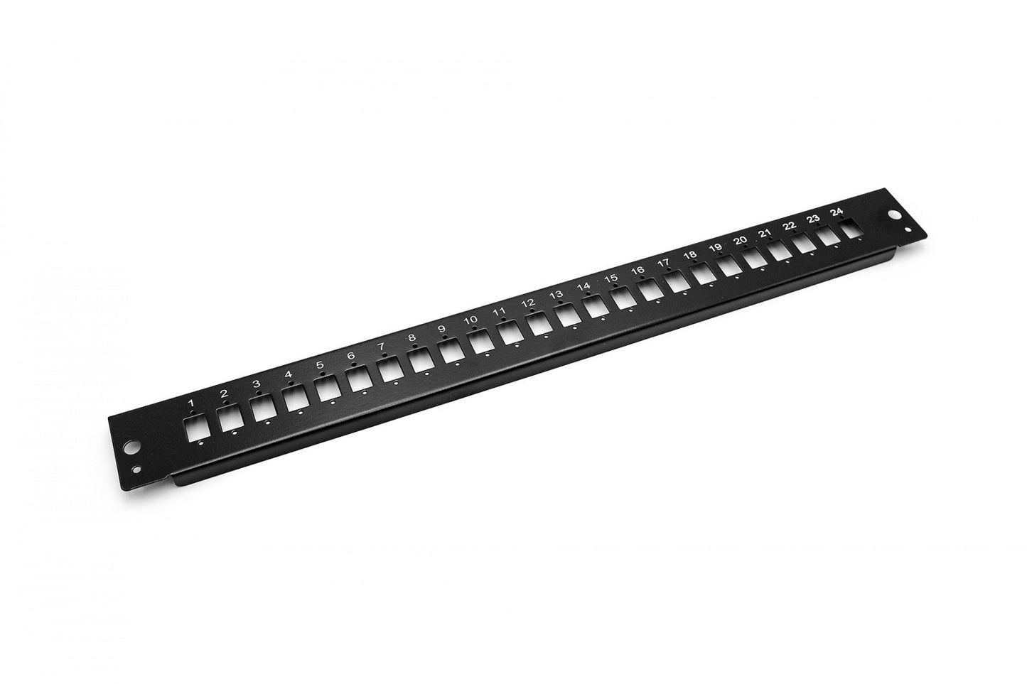FO front plate for fiber optic panel (for DN-96200-QL) 24x LC duplex 1U, black