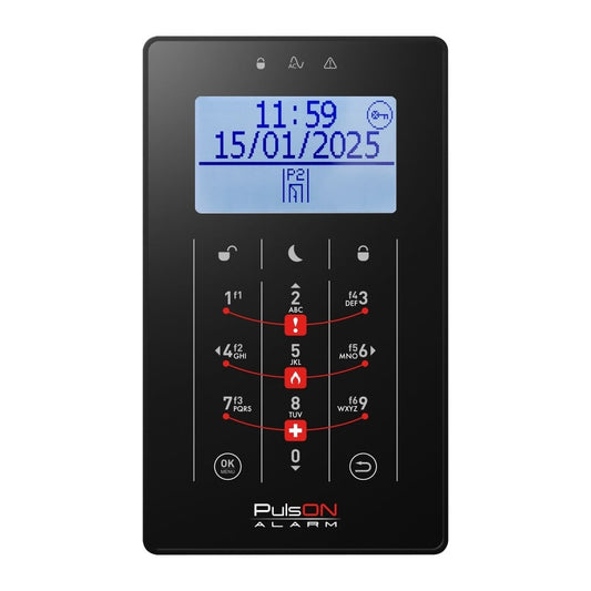 BCS PULSON FRONT LCD/S BLA Black front for LCD/S keypad