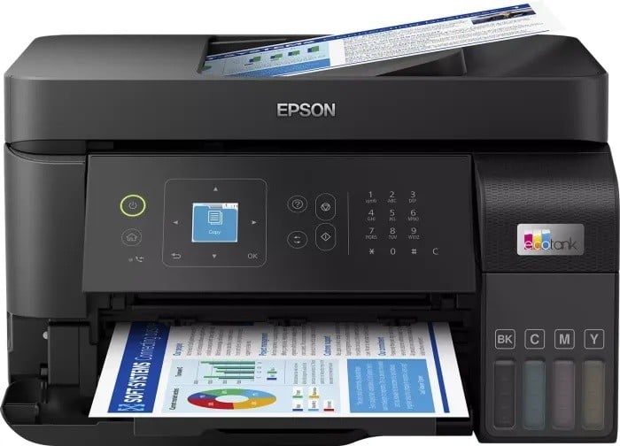 Epson EcoTank L5590 - all in one printing device - print, scan, copy, fax 4800 x 1200 DPI A4 15ppm Wi-Fi AirPrint