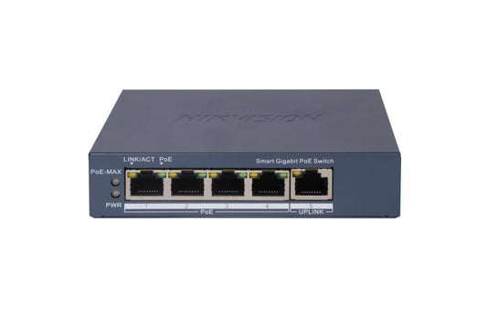 Hikvision DS-3E1505P-EI(O-STD) 4 Port Gigabit Smart POE Switch