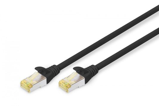 CAT 6A S-FTP patch cord, Cu, LSZH AWG 26/7, length 5 m, color black