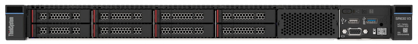 Lenovo ThinkSystem RR630 V3 Xeon Gold 6526Y (16C 2.8GHz 37.5MB Cache/195W) 32GB (1x32GB 5600MHz 1Rx4 DDR5 RDIMM) 8 SAS/SATA 9350-8i Internal 1x1100W Titanium 6