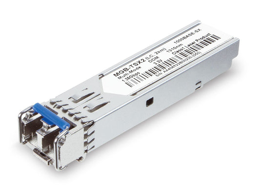 Planet MGB-TSX2-10PCS SFP-Port 1000BASE-SX Transceiver (Multi-mode /1310nm / DDM) -2km, (-40~85°C), 10pcs in one package