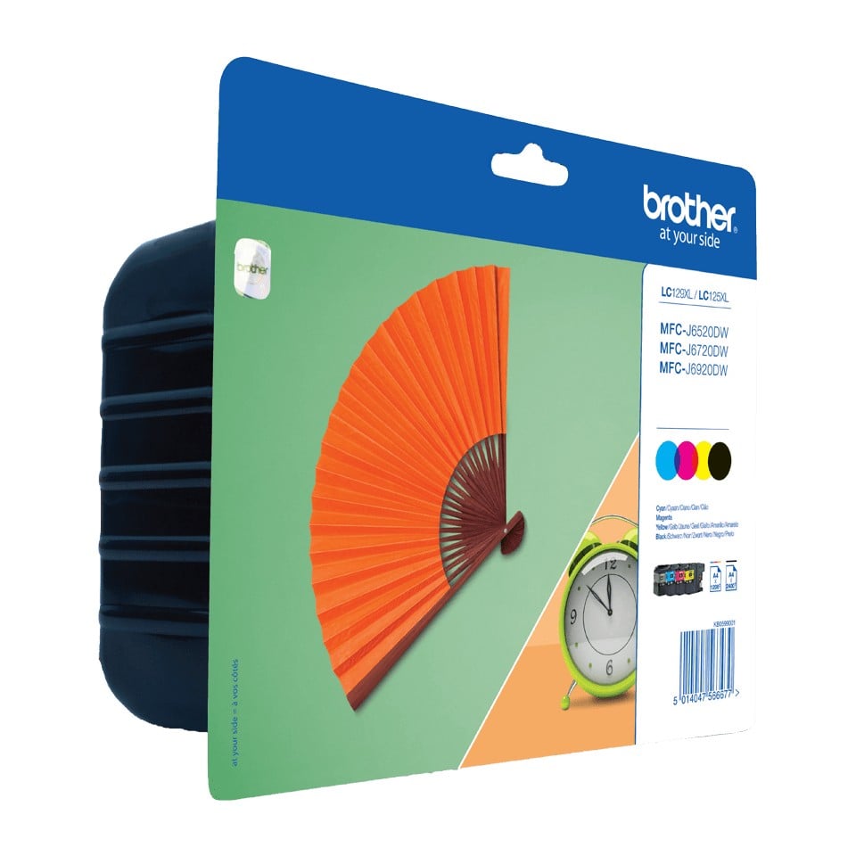 Brother LC-129XLVALBP Ink Cartridge - Black & Tri-Colour Standard Capacity - 1-Pack Blister