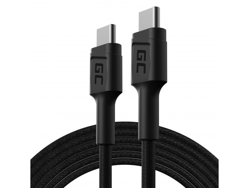 Green Cell Cable GC PowerStream USB-C - USB-C 200cm with Power Delivery (60W), 480 Mbps, Ultra Charge, QC 3.0