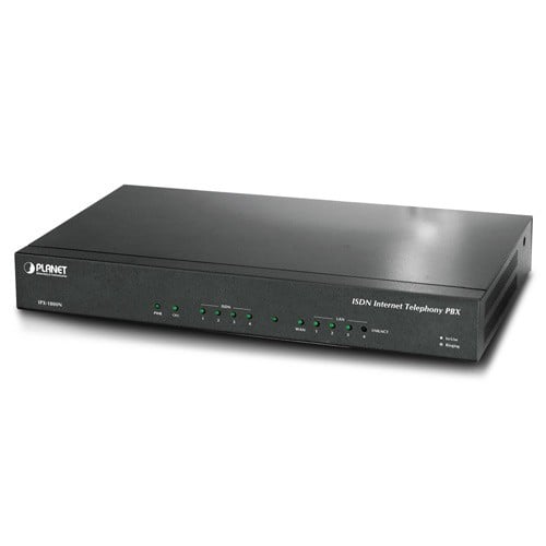 Planet IPX-1800N 30 User SIP base Advance IP PBX with 4-Port ISDN built-in, Proxy Server