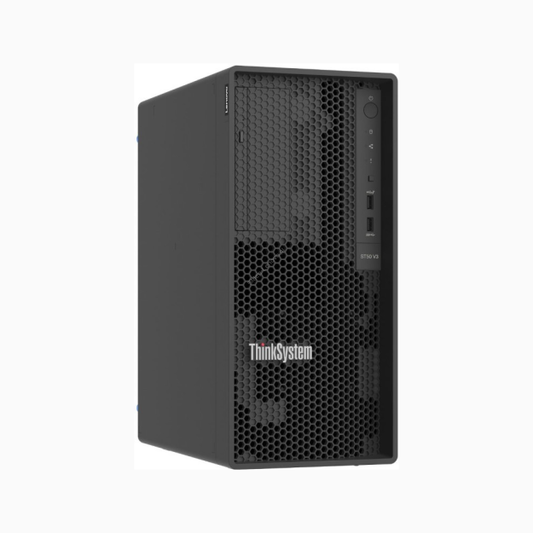 Lenovo ThinkSystem ST50 V3 Xeon E-2414 (4C 2.6GHz 8MB Cache/55W) SW RAID 2x960GB Micron 5400 Pro SSD 1x16GB 500W 94% No DVD 3Y