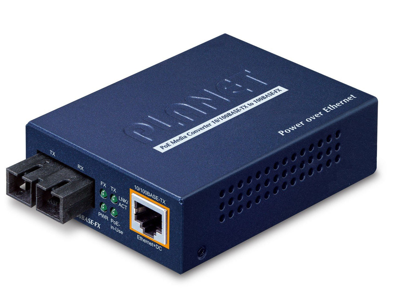 Planet FTP-802 IEEE802.3af PoE 10/100Base-TX to 100Base-FX (SC) Media Converter