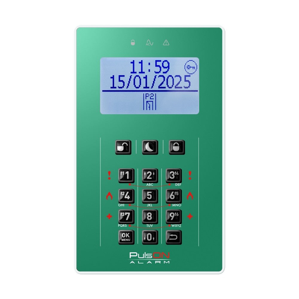 BCS PULSON FRONT LCD/C GED Dark green front for LCD/C keypad