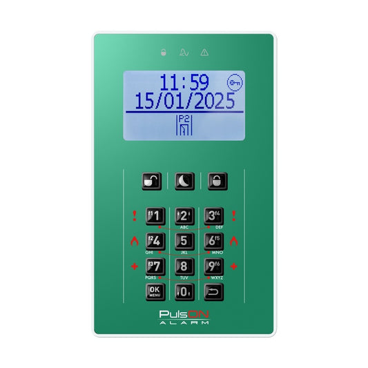 BCS PULSON FRONT LCD/C GED Dark green front for LCD/C keypad