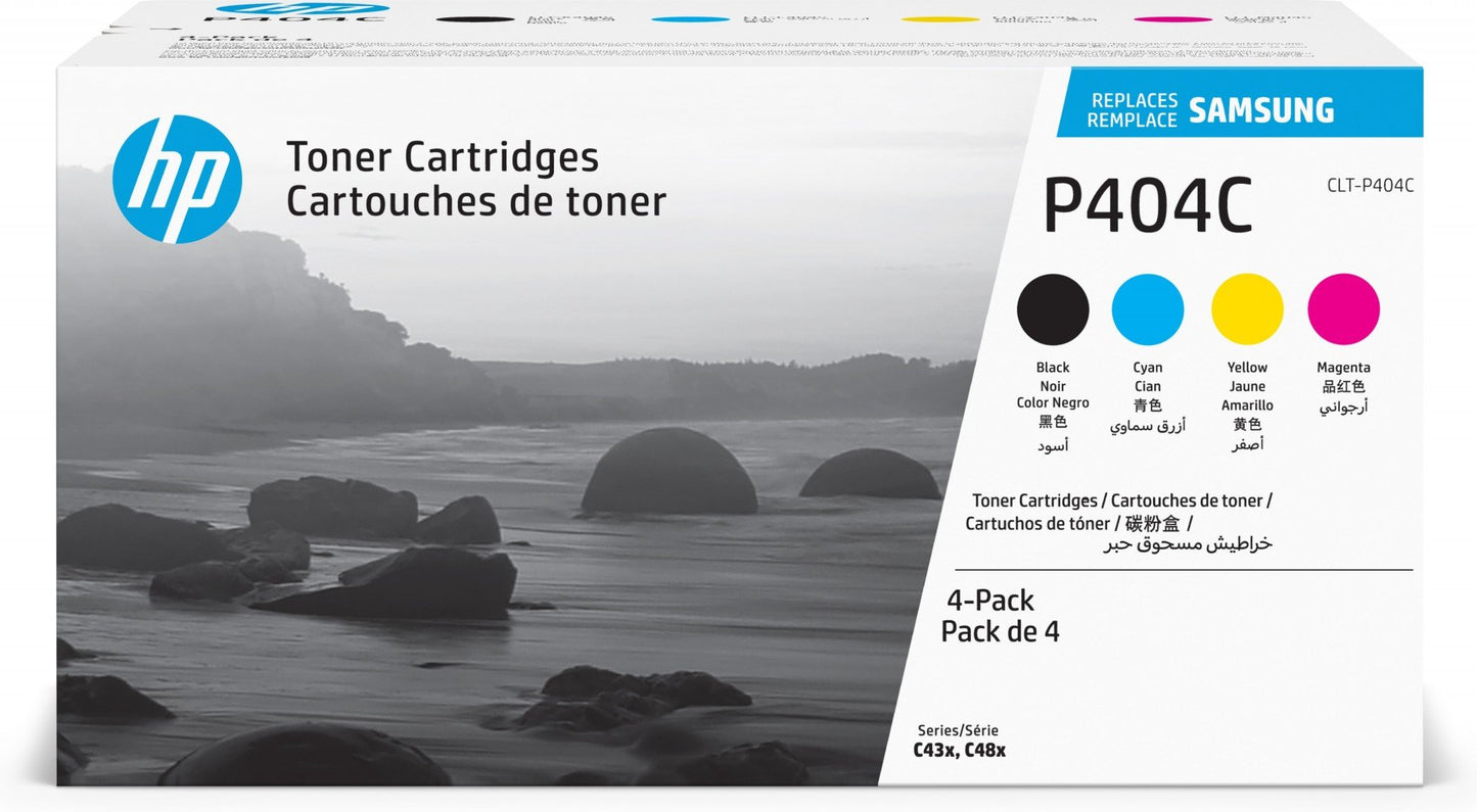 Samsung CLT-P404C 4-pack Black/Cyan/Magenta/Yellow Toner Cartridges