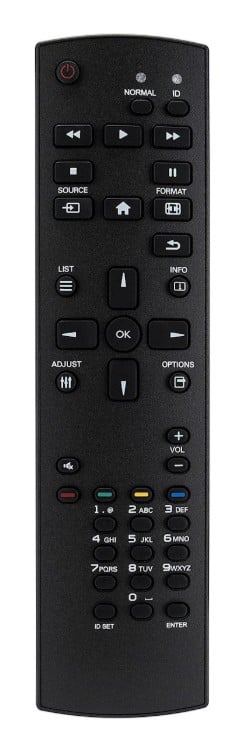 iiyama RC REMOTEV09 for L40/42/46/52/81/82/X73/G80/LHx x54/75/65/39AS/LH10551 (current models)
