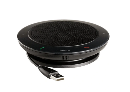 Jabra SPEAK™ 410 MS USB Speakerphone, 360° Microphone, Wideband Audio – Microsoft Optimized